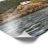 Burnt Coat Harbor Lighthouse Maine Foto Print Foto Afdruk (Hoek)