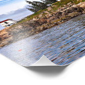 Burnt Coat Harbor Lighthouse Maine Foto Print Foto Afdruk (Hoek)