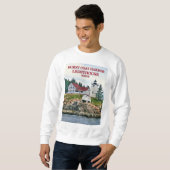 Burnt Coat Harbour Lighthouse, Maine Sweatshirt (Voorkant volledig)