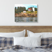 Burnt Coat Harbour Lighthouse Maine Wrapped Canvas (Insitu (Slaapkamer))