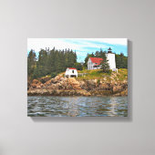 Burnt Coat Harbour Lighthouse Maine Wrapped Canvas (Voorkant)