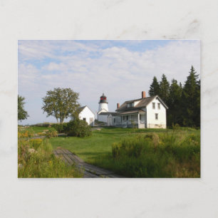 Burnt Island Lighthouse-Briefkaart Briefkaart