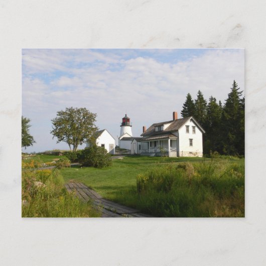 Burnt Island Lighthouse-Briefkaart Briefkaart (Voorkant)