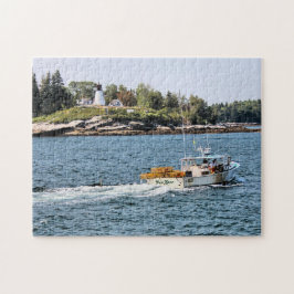 Burnt Island Lighthouse, Maine Jigzaag Puzzle Legpuzzel