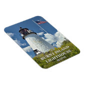 Burnt Island Lighthouse, Maine Photo Magnet Magneet (Rechterzijde)