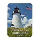 Burnt Island Lighthouse, Maine Photo Magnet Magneet (Verticaal)