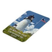 Burnt Island Lighthouse, Maine Photo Magnet Magneet (Linkerzijde)