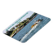 Burnt Island Lighthouse, Maine Photo Magnet Magneet (Linkerzijde)