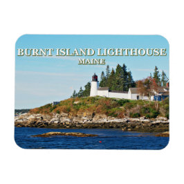 Burnt Island Lighthouse, Maine Photo Magnet Magneet