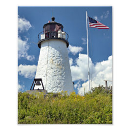 Burnt Island Lighthouse, Maine Photo Print Foto Afdruk