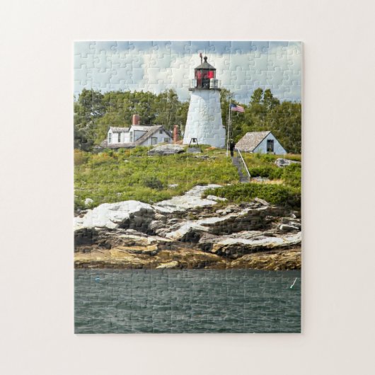 Burnt Island Lighthouse, Maine Puzzle Legpuzzel (Verticaal)
