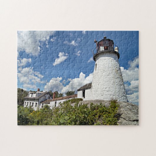 Burnt Island Lighthouse, Maine Puzzle Legpuzzel (Horizontaal)