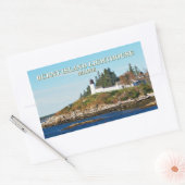 Burnt Island Lighthouse, Maine Stickers (Envelop)