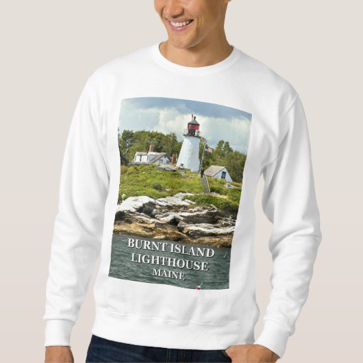 Burnt Island Lighthouse, Maine Sweatshirt (Voorkant)
