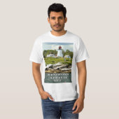 Burnt Island Lighthouse, Maine T-Shirt (Voorkant volledig)