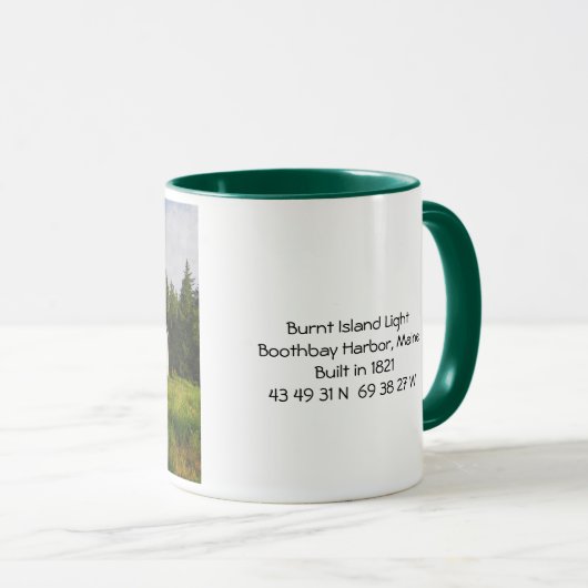 Burnt Island Lighthouse Mok-Maine Mok (Voorkant rechts)