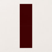 Burnt Maroon Folded Business Card 2x7 Custom Visitekaartje (Buitenkant ongevouwen)