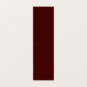 Burnt Maroon Folded Business Card 2x7 Custom Visitekaartje (Binnenkant ongevouwen)