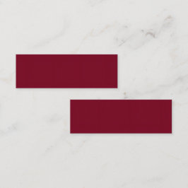 Burnt Maroon Mini 3.0"x1.0" Kaart Formaat Visitekaartje