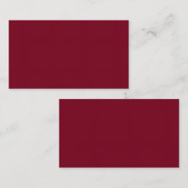 Burnt Maroon Standaard 3.5"x2.0" Kaart Formaat Visitekaartje