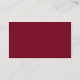 Burnt Maroon Standaard 3.5"x2.0" Kaart Formaat Visitekaartje