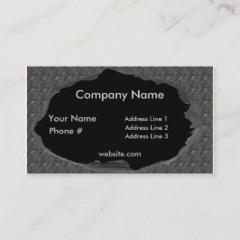 Burnt Metal Bord Business Profile Card Visitekaartje