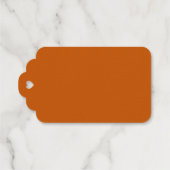 Burnt Orange Cadeaulabels (Achterkant (horizontaal))