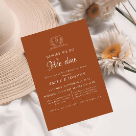 Burnt Orange & Ivory Wedding Rehearsal dinner  Kaart