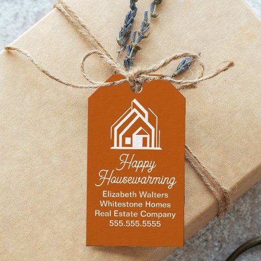 Burnt Orange Real Estate Company Custom Realtor Cadeaulabel
