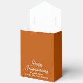 Burnt Orange Real Estate Happy Housewarming Custom Bedankdoosjes (Open)