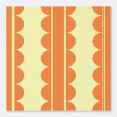 Burnt Orange Scalloped Wallpaper Behang (Voorkant)