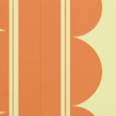 Burnt Orange Scalloped Wallpaper Behang (Zoom)