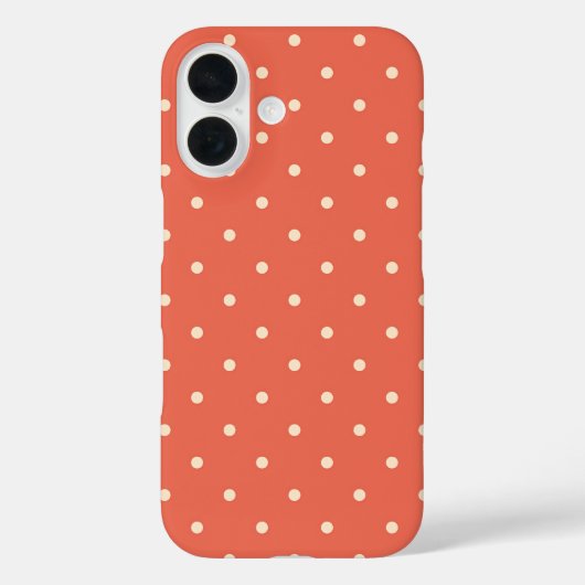 Burnt Orange Small White Spots Case-Mate iPhone Case (Achterkant)