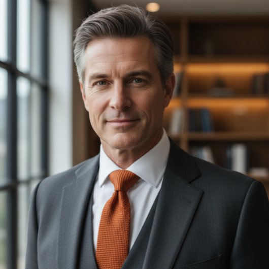 Burnt Orange Stropdas