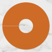 Burnt Orange Wijnglaslabel (Achterkant)