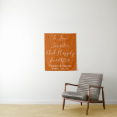 Burnt Oranje Boho Wedding Backdrop Ceremony Foto Wandkleed (In situ)