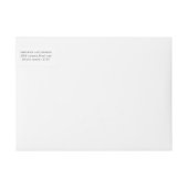 Burnt Oranje Burgundy Boho Floral Return Address (Voorkant)