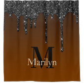 BURNT ORANJE HALOWEEN DOUCHEGORDIJN (Voorkant)