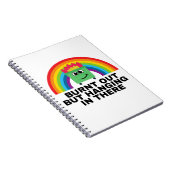 Burnt Out but Hanging in There Spiral Notebook Notitieboek (Rechterzijde)