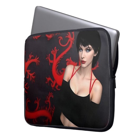 Burnt Out Souls-laptophoes van 15 inch Laptop Sleeve (Voorkant Links)