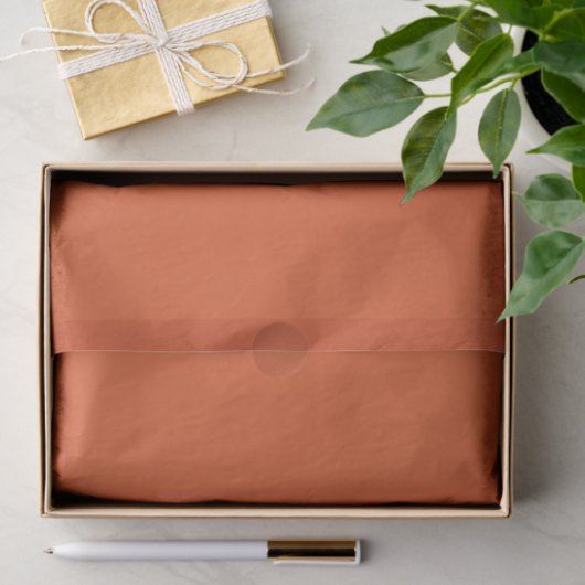 Burnt Reddish Orange Pop Of Color Tissuepapier (Geschenk)