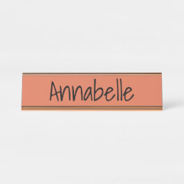 Burnt Sienna Bureau Naambordje