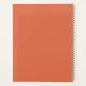 Burnt Sienna Planner (Achterkant)