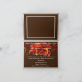 Burnt Sinaasappel Calla Lillies Wedding Inviting g (Binnen)