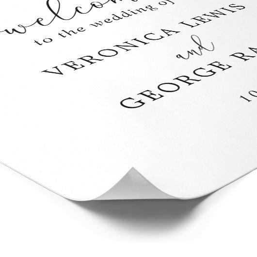 Burnt Sinaasappel Floral Rustic Herfst Welkomstbru Poster (Hoek)