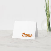 BURNT SINAASAPPEL Gepersonaliseerde Dank-u Kaart (Voorkant)