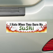Burnt Sushi Bumpersticker (Op auto)