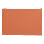 Burnt Terracotta Orange  Kussensloop (Achterkant-Links)