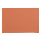 Burnt Terracotta Orange  Kussensloop (Voorkant-Rechts)