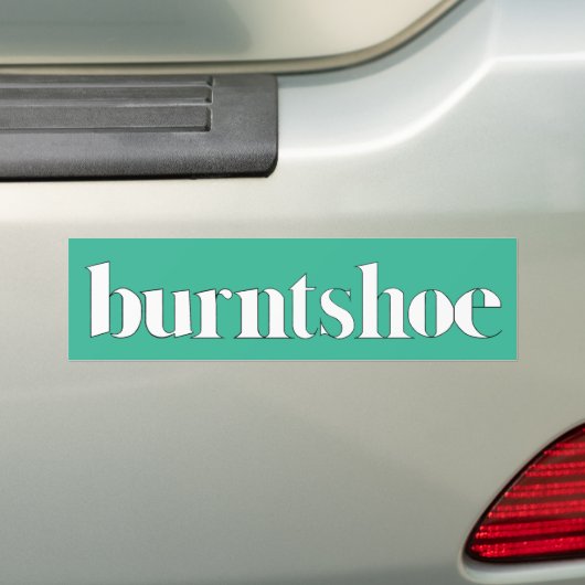 Burntshoe Bumpersticker (Op auto)